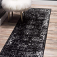 Skørter | Unique Loom Sofia Collection Area Traditional Vintage Rug, French Inspired Perfect for All Home Decor, 2' 0 x 6' 7 Runner, Black/Ivory