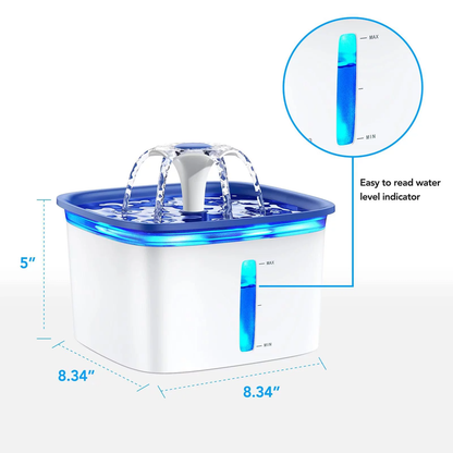 Skorter | Pet fountain with Anti-Slip Mat Dispenser with Smart Pump - Cat or Dog