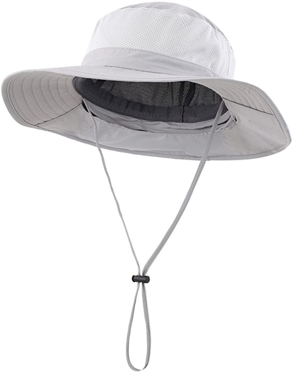 Skorter | Outdoor Upf50+ Mesh Sun Hat Wide Brim Fishing Hat With Neck Flap