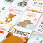 Skørter | 80 Pack Assorted Birthday Cards with 80 Blank Envelopes, 84 Stickers & 3 Washi Tape Rolls
