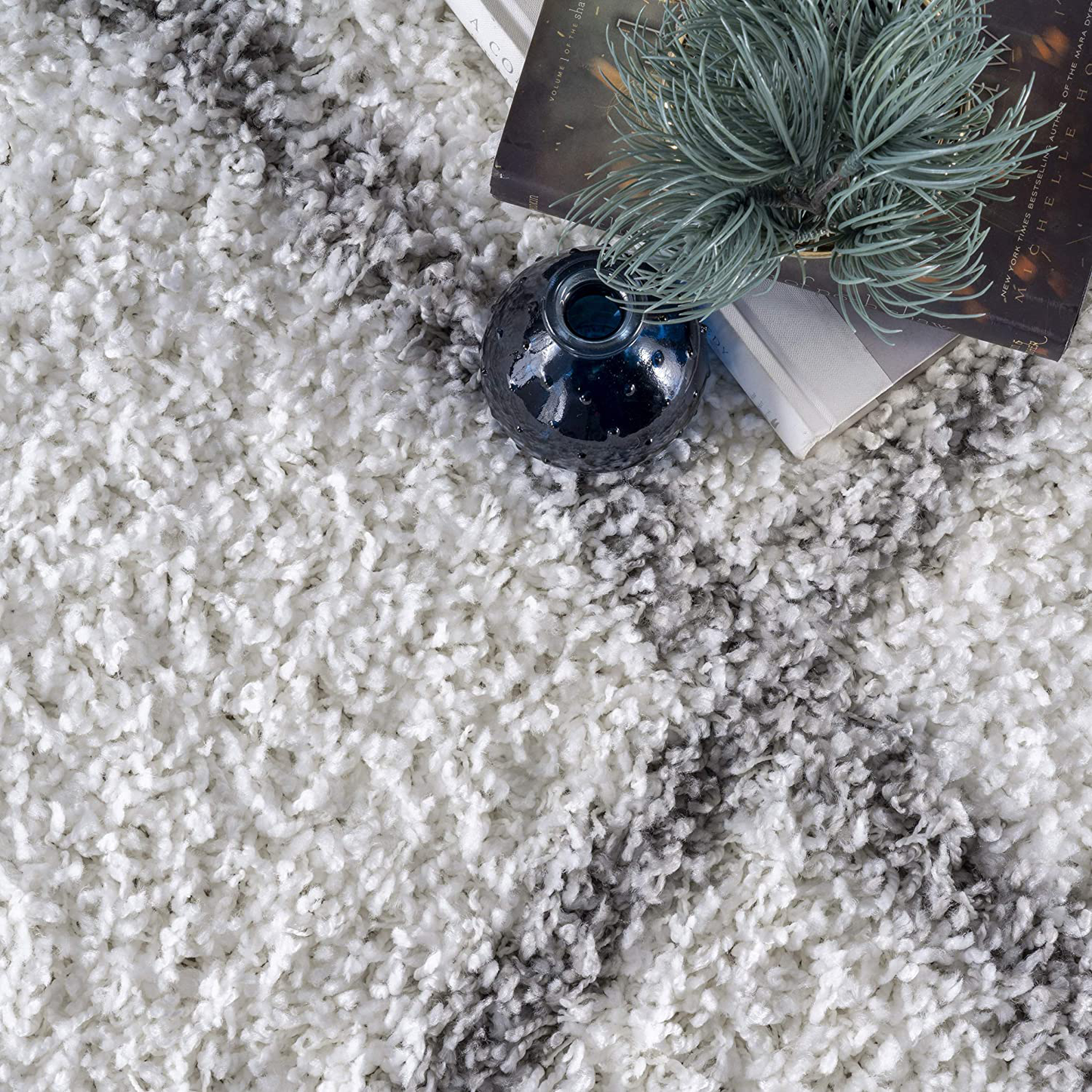 Skørter | nuLOOM Tess Cozy Soft & Plush Modern Area Rug, 4' Square, White