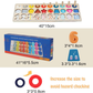 Skørter | QZMTOY Counting Shape Stacker Wooden Counting Sorting Stack Tower with Wooden Colorful Number Shape Mathematical Blocks for Kids Kindergarten Educational Toys