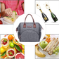 Skørter | LOKASS Leakproof Lunch Box for Women Insulated Lunch Cooler Bag Thermal Lunch Tote with Removable Shoulder Strap for Men Girls Adults Large Picnic Bag for Office Work College Outdoor, Gray
