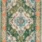 Skørter | Safavieh Monaco Collection MNC243C Boho Chic Medallion Distressed Non-Shedding Stain Resistant Living Room Bedroom Area Rug, 3' x 5', Ivory / Navy Blue