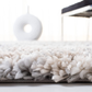 Skørter | SAFAVIEH Fontana Shag Collection FNT856G Modern Non-Shedding Living Room Bedroom Dining Room Entrance Curtain 2-inch Thick Area Rug, 3' x 5', Gray / Ivory