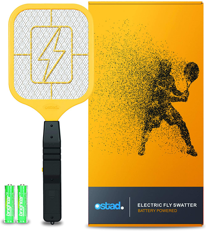 Skørter | Ostad Bug Zapper Electric Fly Swatter Racket - Powerful Handheld Indoor Outdoor Pest Control Insect Zapper Kills - Fly Mosquito Zapper, Bee, Wasp, Flying Insect Killer 4000 Volts - AA Batteries Included