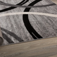 Skørter | Carpet Store Modern Wavy Circles Design Area Rug 3'3" x 5' Gray