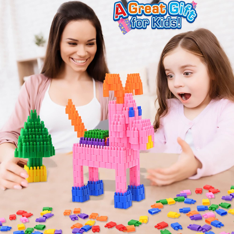 Skørter | 600 Pieces Set - Building Blocks Construction STEM Toy