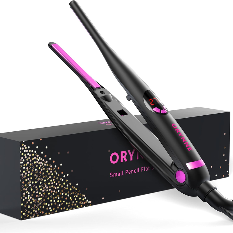 Skorter | 1” Hair Straightener and Curls 2-in-1, Ceramic Flat Iron with 10 Heat Settings