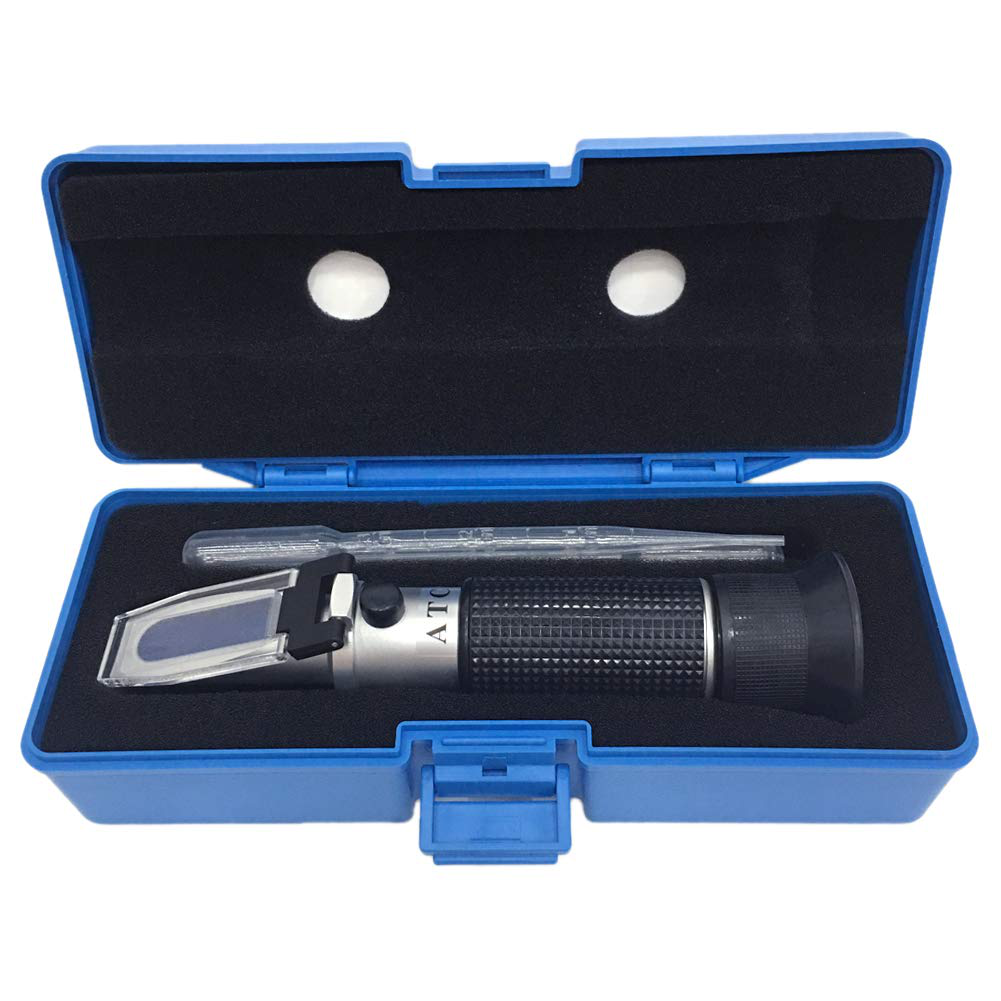 Skorter | aichose Brix Refractometer with ATC, Dual Scale - Specific Gravity & Brix, Hydrometer in Wine Production and Brewing, Homebrewing Kit