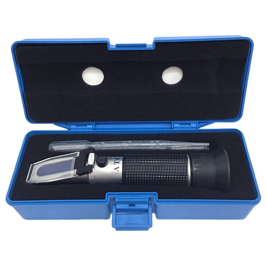 Skorter | aichose Brix Refractometer with ATC, Dual Scale - Specific Gravity & Brix, Hydrometer in Wine Production and Brewing, Homebrewing Kit