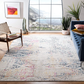 Skørter | Safavieh Tulum Collection TUL272C Moroccan Boho Tribal Non-Shedding Living Room Bedroom Area Rug, 5' x 5' Square, Ivory / Blue