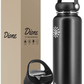 Skørter | Dione Water Bottle 40 oz. Bottle Double Wall Stainless Steel & Vacuum Insulated (Black) Sport Hydro Container for Home, Office, School, Outdoor Camping (Standard Mouth / Leak-proof / BPA-free Cap)