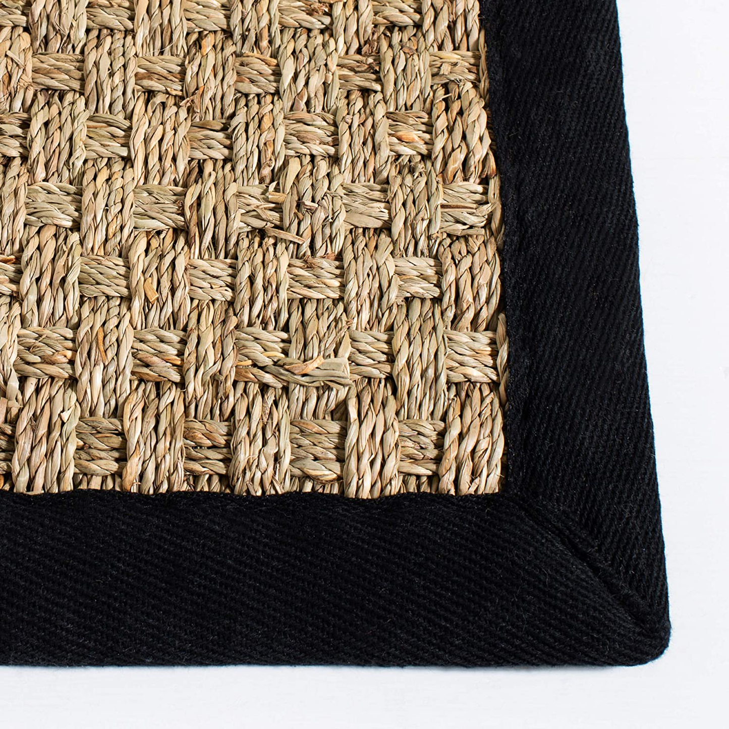 Skørter | Safavieh Natural Fiber Collection NF114X Border Basketweave Seagrass Accent Rug, 2' x 3', Gold