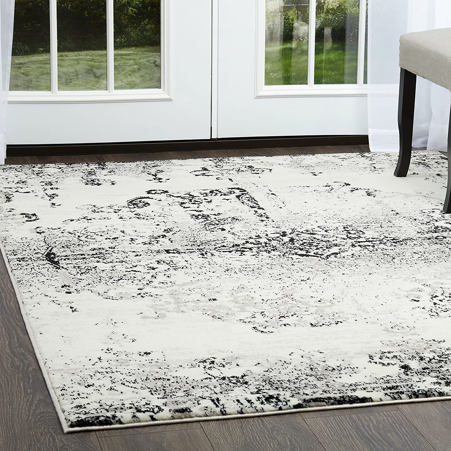 Skørter | Home Dynamix Boho Makenna Area Rug, 5'2"x7'2" Rectangle, Ikat Ivory/Gray