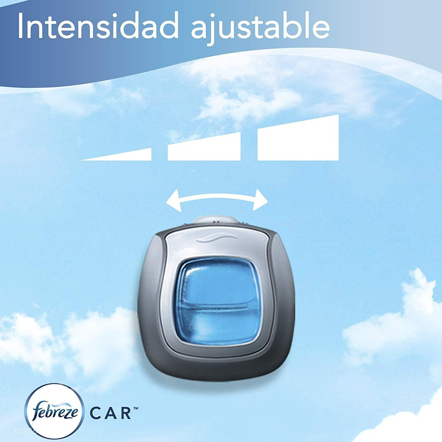 Skorter | Febreze Car Air Freshener, Set of 5 Clips, Linen & Sky up to 150 Days (Packaging May Vary)