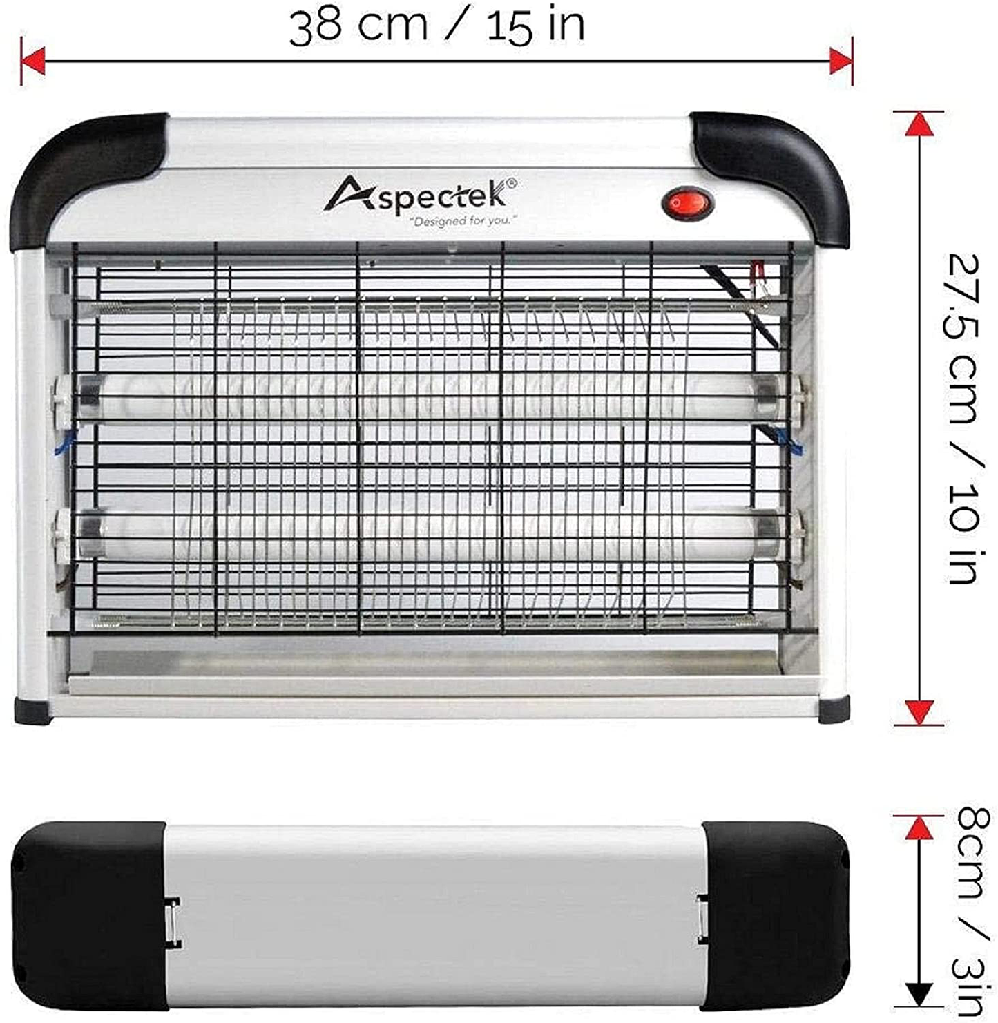 Skørter | ASPECTEK Powerful 20W Electronic Indoor Insect Killer, Insect Killers, Fly Killer, Mosquito Killer - Indoor use including free 2-pack of replacement bulbs