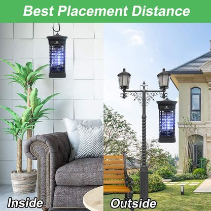 Skørter | Homesuit Bug Zapper 15W for Outdoor and Indoor, High Power 4000V Electric Mosquito Trap, Waterproof Insect Fly Catcher Outdoor, Electric Light Bulb Lamp for Home Backyard Terrace