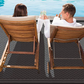 Skørter | Gertmenian Tropical Collection Outdoor Rug Patio Area Rug, 2x6 Runner, Nut Brown Black Edge