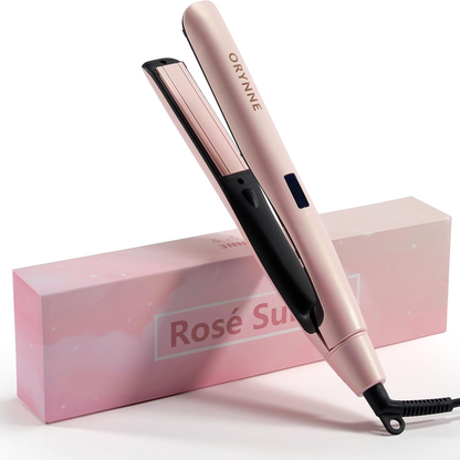 Skorter | 1” Hair Straightener and Curls 2-in-1, Ceramic Flat Iron with 10 Heat Settings