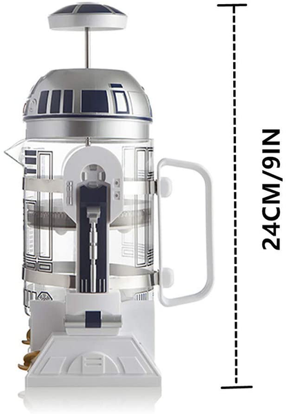 Skørter | NBCDY Hand Coffee Maker, Creative Robot R2D2 Coffee Maker, Mini Stainless Steel Filter Coffee Maker, Home Insulation Pot Pressure Kettle
