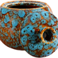 Skørter | Raised lifestyle fruit fly jar trap for kitchen - Decorative, effective, child- and pet-friendly (Marbled turquoise)