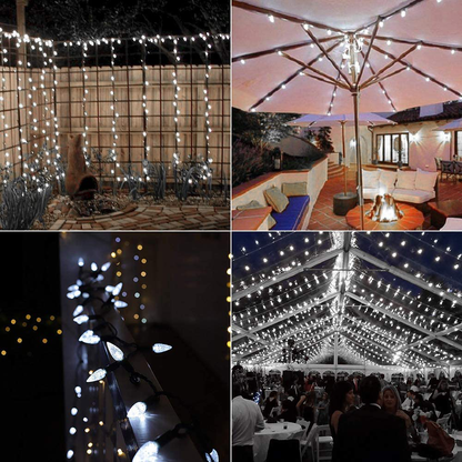 Skørter | Brizled Red Christmas Lights, 16 Feet 25 LED Faceted C9 Christmas Lights, Connectable 120V UL Certified Christmas Tree Lights