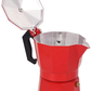 Skørter | 6 Cup Coffee Maker, Italian Style Coffee Maker, Moka Coffee Maker, Coffee Maker Tools, Quick Cleaning Pot for Home Office (Black)