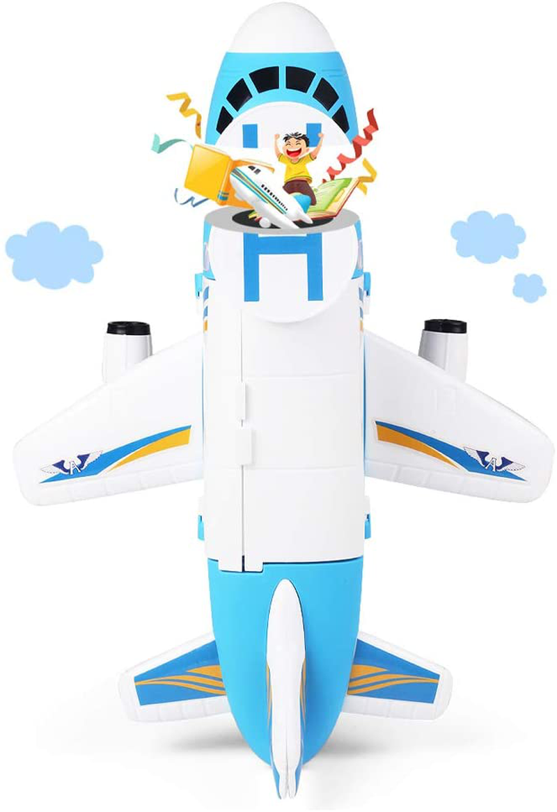 Skørter | Tuko Transport Cargo Airplane Playset for 3+ Year Old Boys and Girls (Blue)