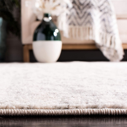 Skørter | Safavieh Madison Collection MAD603D Oriental Snowflake Medallion Distressed Non-Shedding Living Room Bedroom Area Rug, 5'3" x 5'3" Square, Cream / Navy Blue
