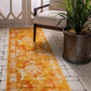 Skørter | Unique Loom Sofia Collection Area Traditional Vintage Rug, French Inspired Perfect for All Home Decor, 2' 0 x 13' 0 Runner, Orange/Yellow