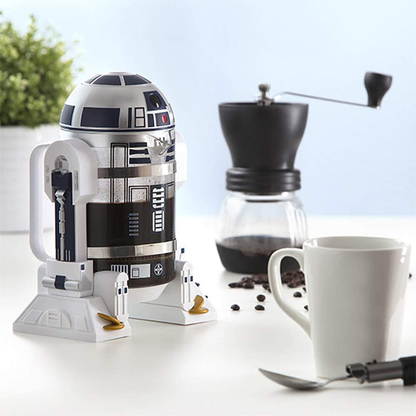 Skørter | NBCDY Hand Coffee Maker, Creative Robot R2D2 Coffee Maker, Mini Stainless Steel Filter Coffee Maker, Home Insulation Pot Pressure Kettle