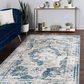Skørter | Unique Loom Sofia Collection Area Traditional Vintage Rug, French Inspiration Perfect for All Home Decor, 6' 0 x 9' 0 Rectangular, Blue/Light Blue