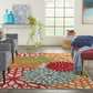 Skørter | Nourison Aloha ALH05 Indoor/Outdoor Floral Green 3'6" x 5'6" Support Mat (4'x6')