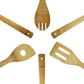 Skørter | 6 Pieces Oceanstar Bamboo Kitchen Tool Set With Hole For Hanging