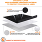 Skørter | 36" Diameter Round Fireproof Mat Fire Pit Mat, DocSafe 3 Layer Fire Pad for Patio, Terrace, Grass, Lawn, Heat Protector, Fire Resistant Mat for Outdoors, Fire Pit Accessories, Easy to Clean