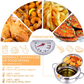 Skørter | cuomaop, deep fryer pot, 304 stainless steel with temperature control and lid Japanese style tempura fryer Uncoated fryer diameter: 9.4"