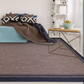 Skørter | Gertmenian Tropical Collection Outdoor Rug Patio Area Rug, 2x6 Runner, Nut Brown Black Edge