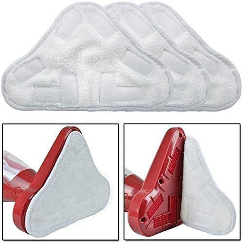 Skorter | eoocvt 3pcs Microfiber Steam Mop Cleaning Pads Replacement Steam Mop Compatible with H2O X5 H20 Washable