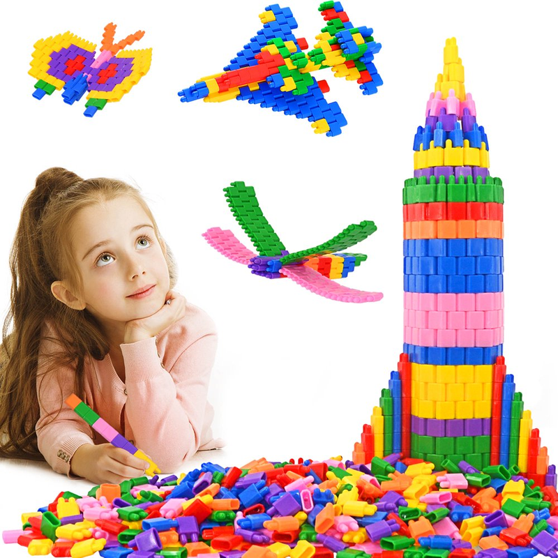 Skørter | 600 Pieces Set - Building Blocks Construction STEM Toy