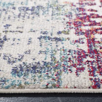 Skørter | Safavieh Madison Collection MAD469A Modern Abstract Non-Shedding Living Room Bedroom Dining Room Home Office Area Rug, 5'3" x 7'6", Blue / Green