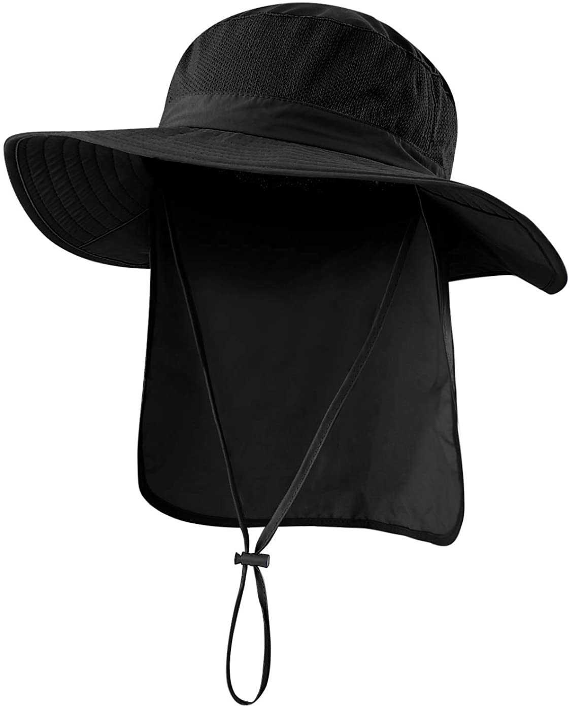 Skorter | Outdoor Upf50+ Mesh Sun Hat Wide Brim Fishing Hat With Neck Flap