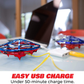 Skørter | Force1 Scoot Combo Hand Operated Drone for Kids or Adults - Hands-Free Motion Sensor Mini Drone, Easy Indoor Rechargeable UFO Flying Ball Drone Toy for Boys and Girls (Red/Blue)