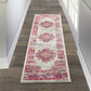 Skørter | Nourison Passion Rug, 1'10" x 6', Ivory/Fuchsia, 6 Feet