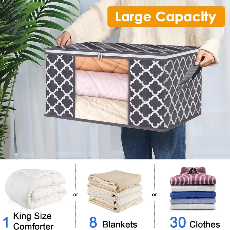 Skørter | Multi Pack Large Cape Closet Organization and Storage Containers for Clothes & Blankets