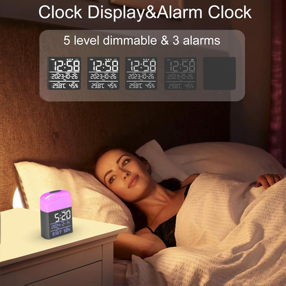 Skørter | Digital Sunrise Alarm Clock - 9 Color Night Light