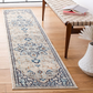 Skørter | Safavieh Madison Collection MAD473D Boho Chic Medallion Distressed Non-Shedding Stain Resistant Living Room Bedroom Area Rug, 2' x 8', Ivory / Light Blue