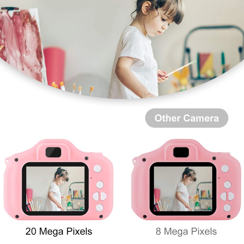 Skørter | Kids 1080P HD 20MP Digital Camera with 32GB SD card