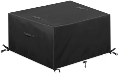 Skorter | Essort Outdoor Furniture Protection Waterproof Patio Table Cover, 4-6 Seats Heavy Duty Windproof Square Garden Table Sofa Cover, UV-Resistant (83.5''X48.4''X29'')