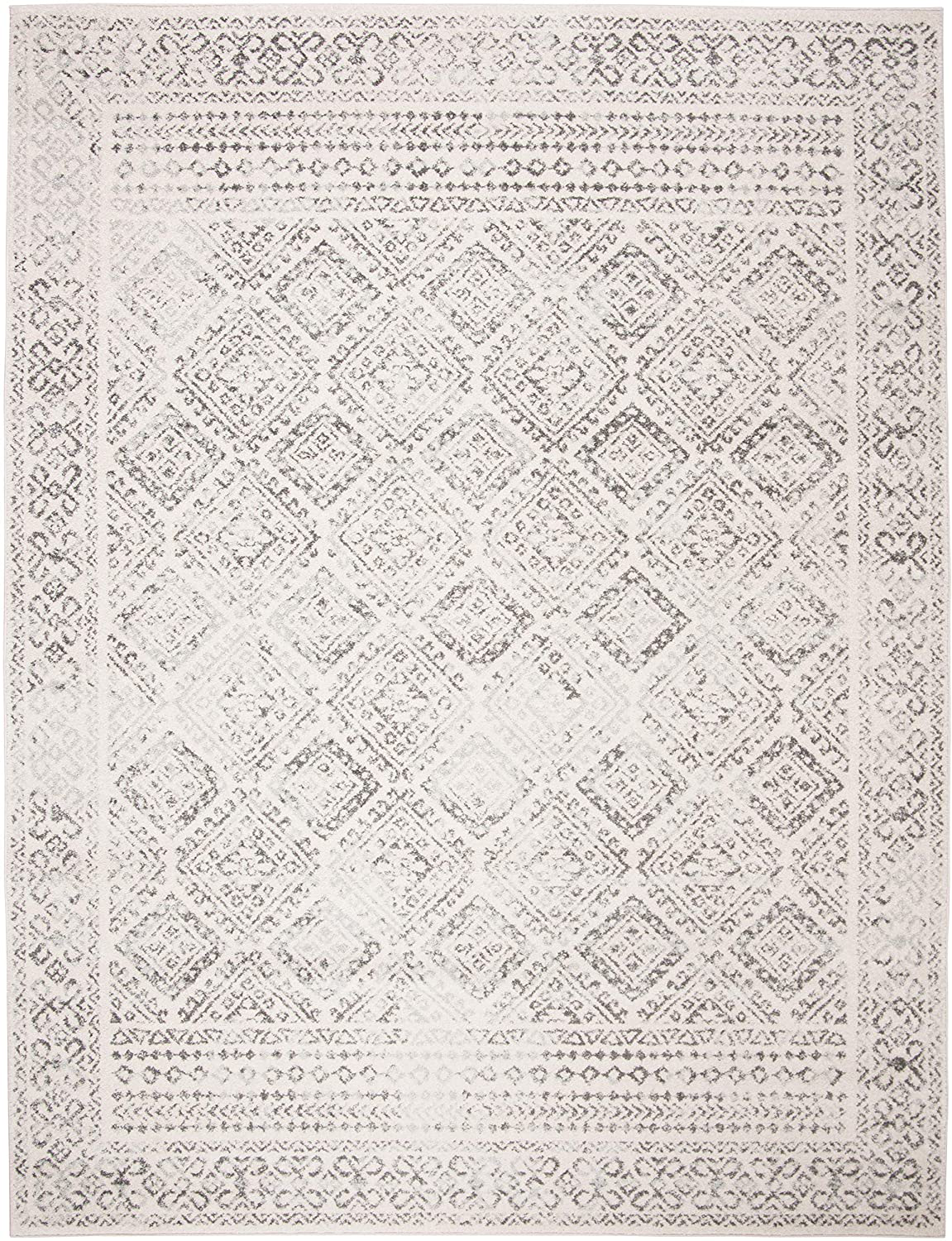 Skørter | Safavieh Tulum Collection TUL264B Moroccan Boho Worn Non-Shedding Dining Room Entry Foyer Living Room Bedroom Area Rug, 5' x 5' Round, Ivory / Turquoise